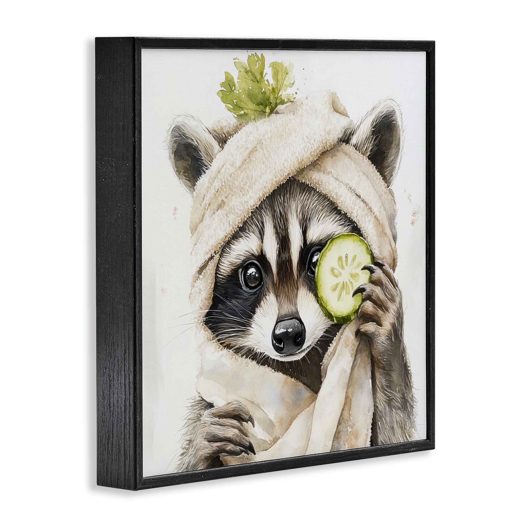 Stupell Industries Time To Depuff Self Care Black Framed Giclee Art, design by Tina LeCour