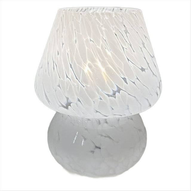 Lámpara de Cristal con Forma de y Flores de Colores, Lámpara de Escritorio Decorativa Retro , Luz de USB para Mesita de Noche A