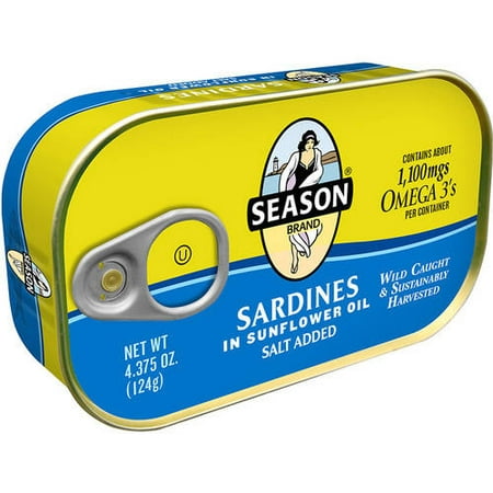 Season Sardines in Sunflower Oil, 4.375 oz - Walmart.com