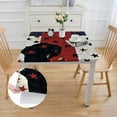 thumbnail image 2 of BANET Tablecloths Red White Blue Waterproof Polyester Table Covers Decor for Rectangle Table,Home Dining,Outdoor,Party,Oil Proof, Stars white, 2 of 7