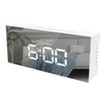 thumbnail image 2 of Digital Alarm Clock,Led Mirror Makeup Digital Alarm Clock with Large Screen Led Display with Makeup Mirror 3- Brightness Usb Port for Home Decoration Makeup Mirror with Lights, 2 of 2