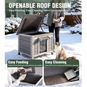Aivituvin Heated Outdoor Cat House with Heater and Insulated Liner Weatherproof Insulated Feral Cat Shelter for Winter