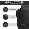 thumbnail image 4 of Royal Gourmet CR5845 58" Grill Cover, Durable Oxford Polyester Outdoor BBQ Cover, Water Resistant, Weather Protection, Black, 4 of 4