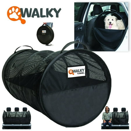 Walky Tunnel  Pet Travel Tube, Car Kennel Crate, Automotive Pet Containment Barrier Kennel, Soft Pet Crate, Large, 47