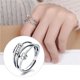 thumbnail image 5 of Qarigey Anillo de ansiedad para aliviar el desgaste ajustable, anillos abiertos, accesorios giratorios en con personalidad, Ropa, zapatos y accesorios Miscelánea, 5 of 6