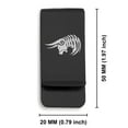 thumbnail image 2 of Stainless Steel Tribal Taurus Zodiac (Bull) Classic Slim Money Clip Credit Card Holder, 2 of 2