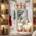 thumbnail image 3 of Kitchen Cafe Valance Curtain for Small Windows,Winter Gingerbread Man Xmas Ball Rod Pocket Short Valances,60x18in, 3 of 9