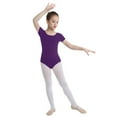 thumbnail image 6 of Miutii Kids Girls Athletic Leotard One Piece Ballet Dance Camisole Fitness Unitard Gymnastics Dark Purple 3, 6 of 8