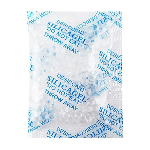LINMOUA Silica Gel Packs - 100pcs 2g Moisture Absorbers, Premium Transparent Desiccant For Storage, Silica Gel Desiccant Packets Food Safe For Moisture