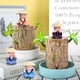 thumbnail image 1 of Decoración de Monje Pequeño En Maceta de Madera Verde Acuática, 1 of 7
