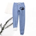 thumbnail image 2 of Lovskoo Women's Winter Sweatpants Shearling Fleece Lined Printing Leggings with Elastic Drawstring Pockets Thick Warm Pants Blue, 2 of 9