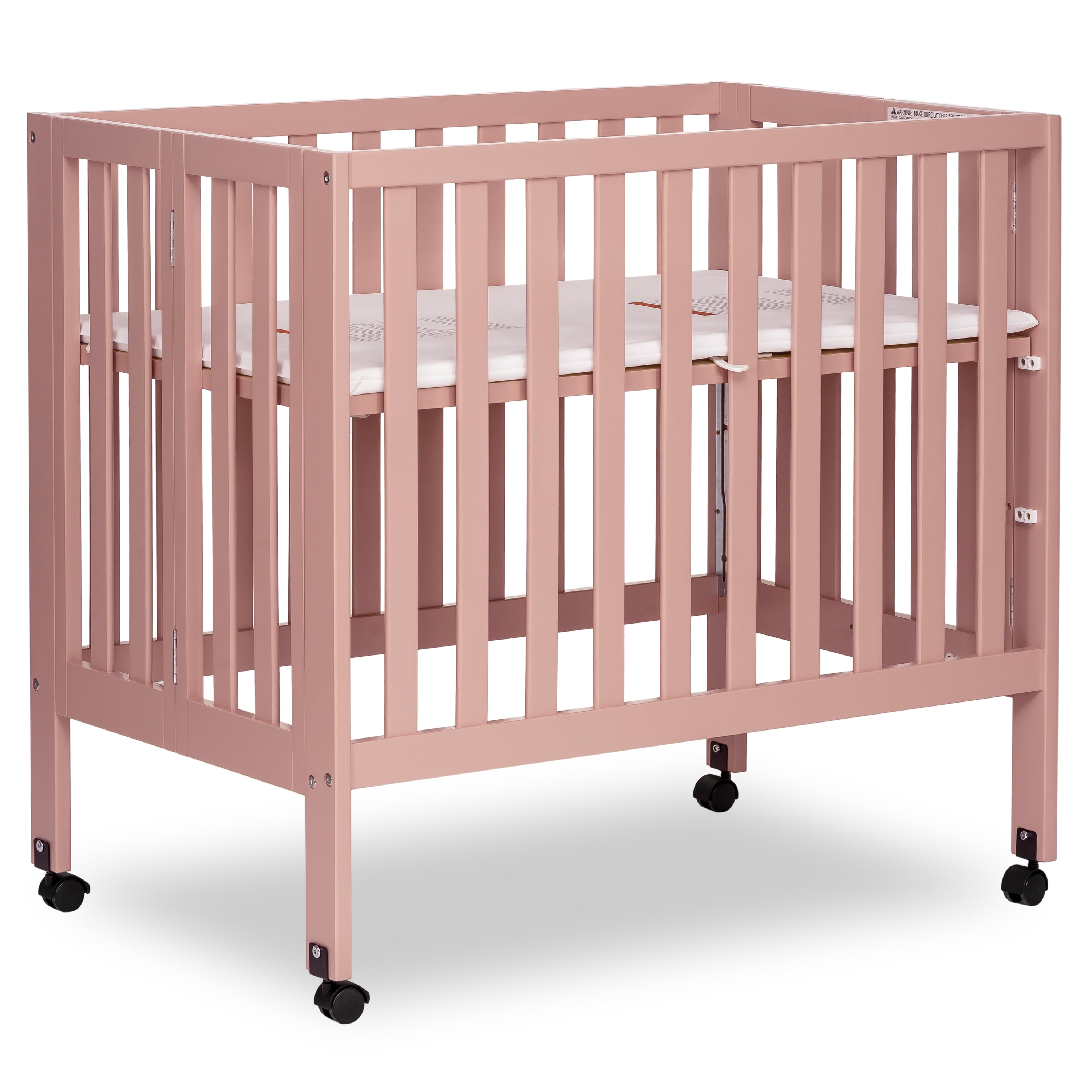 Dream On Me Jett NonFull Size Folding Crib I Removable Wheels I Modern