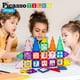 thumbnail image 1 of PicassoTiles 42 Piece Bloques de construcción magnéticos con azulejos de 32pc y 10pc Click PicassoTiles PicassoTiles, 1 of 2