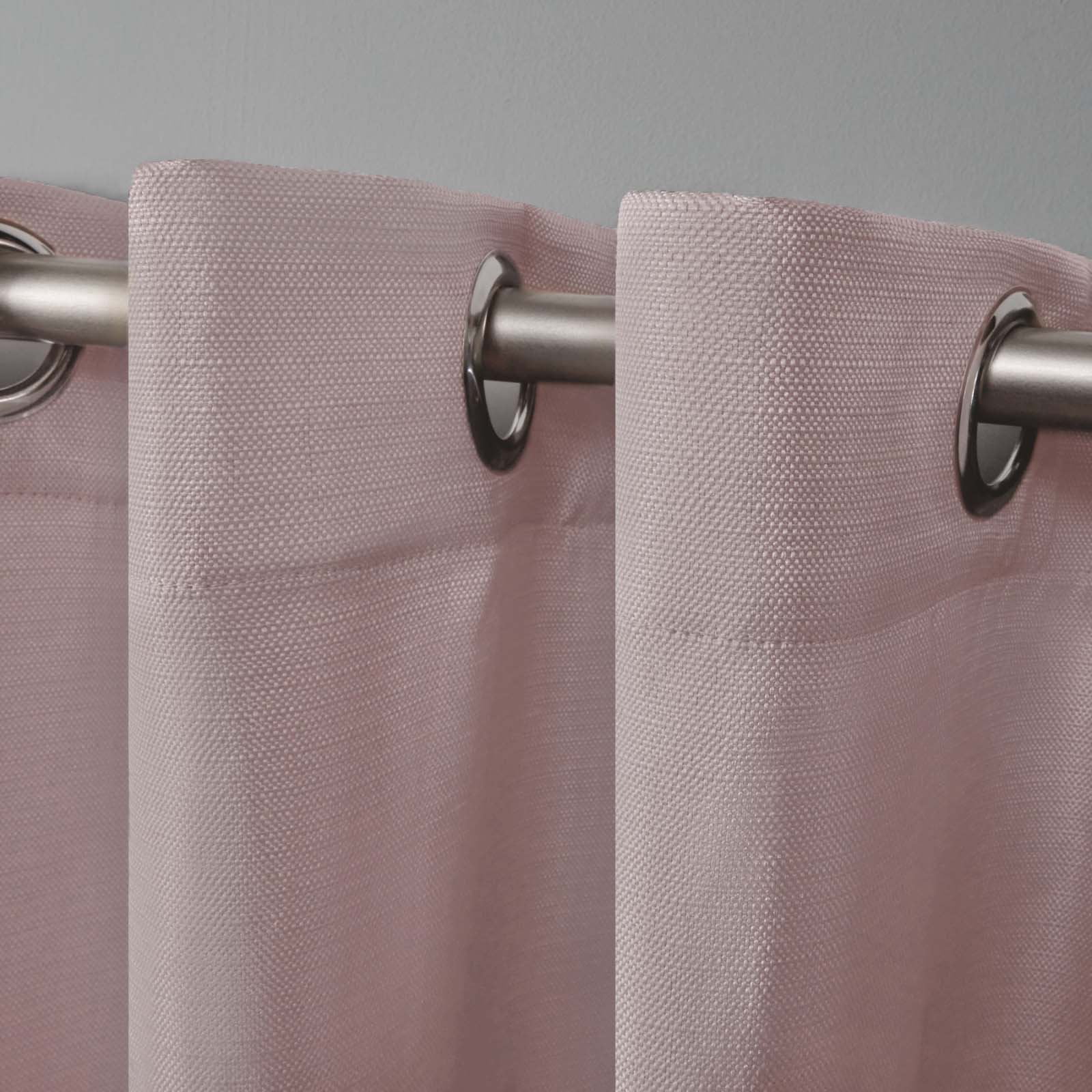 Exclusive Home Delano Heavyweight Textured Indoor/Outdoor Grommet Top Curtain Panel Pair, 54"x108", Charcoal