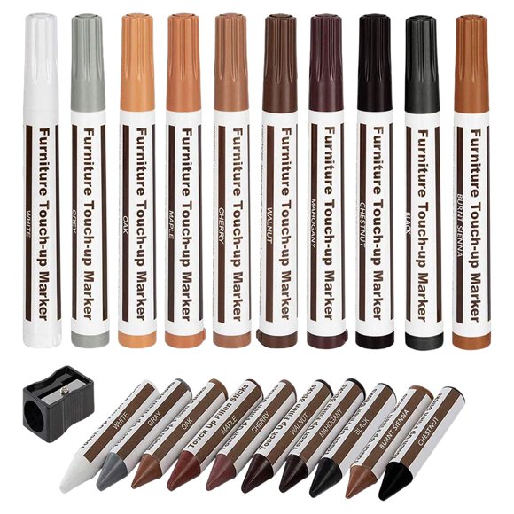 Binwennn Wood Grain Color Replenish Pen Set: Scratch & Paint Fix Kit For Furniture & Flooring 5ML Patching Plaster Wall Plaster Cement Concrete Filler Concrete Patch Patching Plaster Wall Patch A Hole