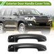 thumbnail image 2 of Cubierta de manija de puerta exterior Unique Bargains Trim delantero izquierdo y derecho para Toyota FJ Cruiser 2007-2022 fibra de carbono negra 1 juego, 2 of 7
