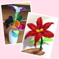 thumbnail image 4 of LoonWear 100Pcs Mix Color Plush Pipe Cleaners Craft Kit Flexible Bendable Wire Chenille Stems Children DIY Craft Decoration Making Kit, 4 of 5