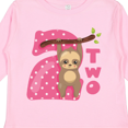 thumbnail image 4 of Inktastic Pink Sloth 2nd Birthday Girls Long Sleeve Toddler T-Shirt, 4 of 5