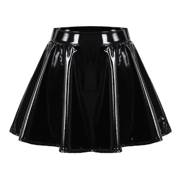 Gibobby faldas deportivas para mujer Falda corta plisada para mujer, falda de rendimiento de tamaño, falda mullida, falda de princesa(Negro, M)