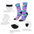 thumbnail image 4 of Honeii Disco Roller Skates Print Adult Socks,Crew Socks,Casual Calf Socks,Daily Wear Socks for Men & Women, Perfect for Sports, Casual and Everyday Use, 4 of 6