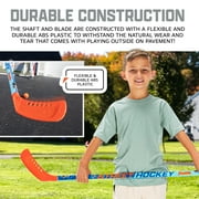 Franklin Sports NHL Future Champs Kids 2 Player Street Hockey Sticks Set - Plastic 37 - 2 Junior Hockey Sticks + 1 Ball