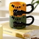 thumbnail image 5 of Taza de cerámica Tazas Tazas apilables con forma de gato Taza con relieve Taza de café con letras en inglés Taza de cerámica Tazas de café Tazas de café Tazas de café, 5 of 7