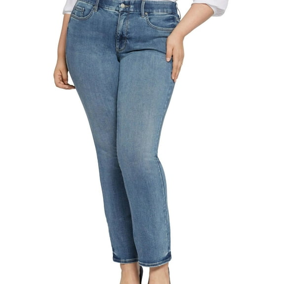 NYDJ Womens Lift x Tuck Curvy Fit Jeans, Blue, XX-Large