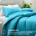 thumbnail image 2 of Bare Home Goose Down Alternative Comforter Set - 2 Piece Set - Twin/Twin XL, Aqua, 2 of 7