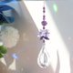 thumbnail image 3 of Atrapaluz de cristal púrpura Colgantes Prismas Windchimes Encantos Decoración de la boda, 3 of 6