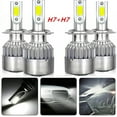 thumbnail image 1 of 4pcs H7 LED Headlight Bulbs High/Low Beam For Mercedes-Benz C300 2008-2016 6000K, 1 of 9