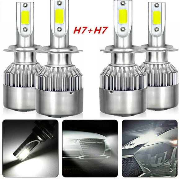 4pcs H7 LED Headlight Bulbs High/Low Beam For Mercedes-Benz C300 2008-2016 6000K