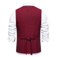 thumbnail image 4 of uikmnh Vests for Men Double Layer formal Style Vest for Men Modern Fashion Outerwear for Business Casual and Event Attire Size:M, 4 of 9