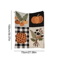 thumbnail image 3 of ShengapQ Cute Fall Blanket, Cozy Flannel Nap Blanket, Lightweight Heat Retaining Throw Blanket for Home Decor, Perfect for Autumn and Thanksgiving, Soft and Portable Blanket, 39×28in, 3 of 6