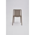 thumbnail image 5 of Set of 4 Coffee Brown Stackable Polypropylene Side Chair, 5 of 5
