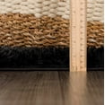 thumbnail image 4 of Hauteloom Faina Living Room, Bedroom Machine Washable Area Rug - Farmhouse - Plush Pile - Black - 8'10" x 12', 4 of 16