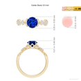thumbnail image 5 of ANGARA Lab Grown 1.2 Ct Blue Sapphire Engagement Ring for Women in 14K Yellow Gold (Size-6.5mm) | September Birthstone, Anniversary, Jewelry Gift for Women | Lab-Grown Blue Sapphire Ring, 5 of 8