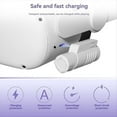 thumbnail image 2 of VR Headset Battery Pack Slim Design Type-C Rechargeable 5000mAh Extended Power A6,1 * Battery pack,White, 2 of 7