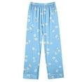 thumbnail image 6 of YWDJ Womens Pajama Sets Plus Size Long Sleeve Lightweight Floral Button Down Shirts with Pockets 2 Piece Long Pants Loungewear L Blue, 6 of 6
