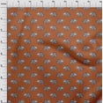thumbnail image 3 of oneOone Viscose Chiffon Fabric Elephant Block Print Fabric BTY 42 Inch Wide, 3 of 4