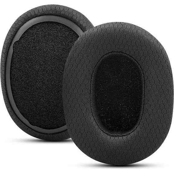 Replacement Ear Pads for Skullcandy Crusher Wireless/Evo/ANC Hesh 3/EVO/ANC, Headphones Earpad Cushions, Headset Ear Covers Also Fit Skullcandy Venue Wireless Headphones black black