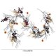 thumbnail image 3 of Halloween Black Leaves Garland Halloween Floral Garland Black Flower Garland, 3 of 6