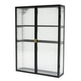thumbnail image 6 of Retro Style Haze Double PC Door Wall Cabinet with Detachable Shelves for Office, Dining Room,Living Room, Kitchen and Bathroom Black, 6 of 20