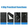 thumbnail image 4 of Bicycle and Motorcycle Helmet Bag Full Helmet Backpack, Reflective Zip Nocturnal Safety Large Capacity Motorcycle Rider Waterproof All Black Travel Bag(17.2*9.8*20"), 4 of 6