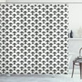 thumbnail image 1 of Ambesonne Fleur De Lis Shower Curtain, European Heraldry, 69"Wx75"L, Black White, 1 of 3