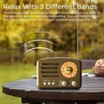 thumbnail image 2 of Radio de transistores PRUNUS J-160 Retro - Batería AM FM SW, color dorado, 2 of 7