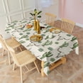 thumbnail image 3 of Beige Buffalo Skull Cactus Succulent Pattern Rectangle Tablecloth 60"x102",Waterproof Polyester Rectangle Table Cloth, Wipeable Spillproof Polyester Tablecloth for Dining, Camping, Indoor and Outdoor, 3 of 6
