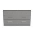 thumbnail image 4 of Kappesberg Foster Gray 50.3"W 6-Drawer Dresser and Two 3-Drawer Chests Bedroom Set - for Adults and Teens, 4 of 6