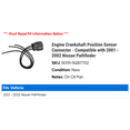 thumbnail image 2 of Engine Crankshaft Position Sensor Connector - Compatible with 2001 - 2002 Nissan Pathfinder, 2 of 2