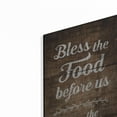 thumbnail image 2 of Luxe Metal Art 'Bless the Food Before Us' by Susan Ball, Metal Wall Art, 12"x36", 2 of 9
