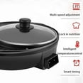 thumbnail image 6 of Electric Hot Pot and Grill Combo, 110V Hot Pot with Grill 2-in-1, Multifunctional Smokeless Korean Barbecue Grill, Capacity for 3-5 People, Suitable for Korean BBQ, Shabu and Soup, 6 of 11